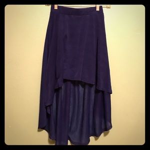 H&M high low blue skirt